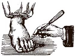 Foot & scalpel